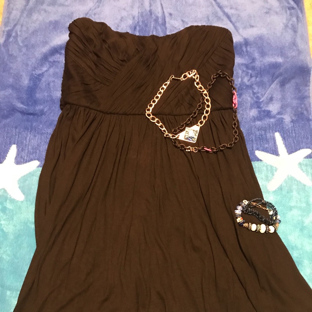 Tibi Little Black  Strapless Dress